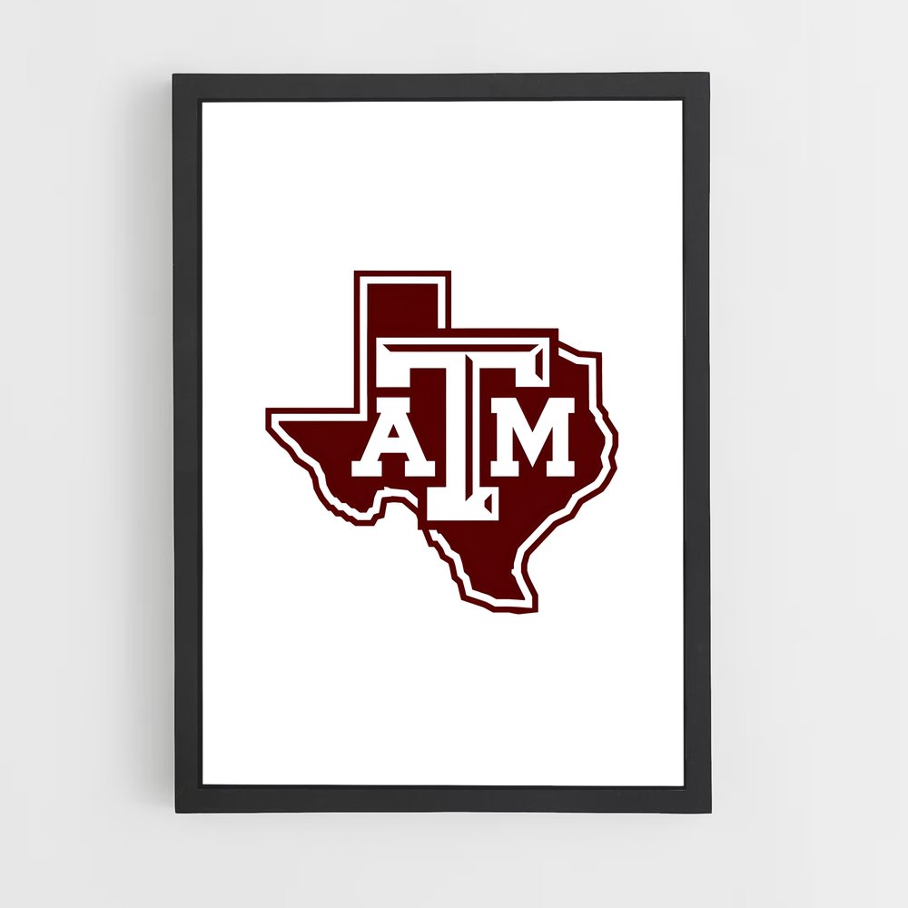 Poster Texas aandm – affiche Baseball (vue 2)